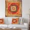 Designart - Moroccan Orange Tiles Collage II - Bohemian Chic Gallery-wrapped Canvas